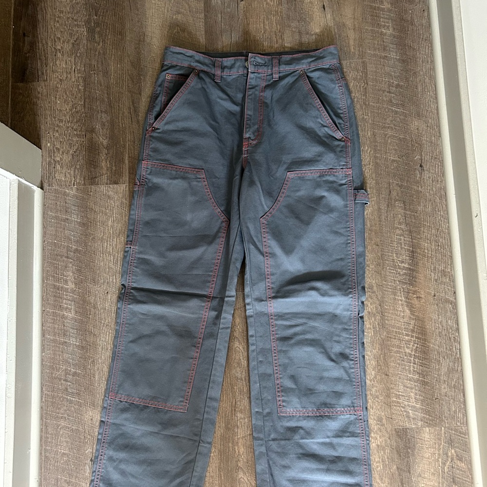 BDG Women’s Cargo Pants with Red Stitching